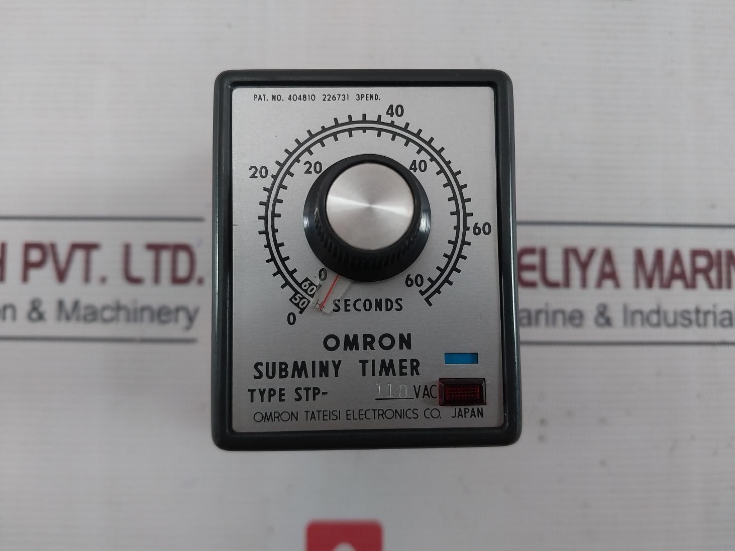 Omron Stp Subminy Timer 0-60/72 Seconds 110Vac 220Vac 50/60Hz