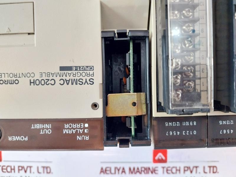 Omron Sysmac C200h-cpu21-e , C200h-id212, C200h-me831 Plc Module Rack