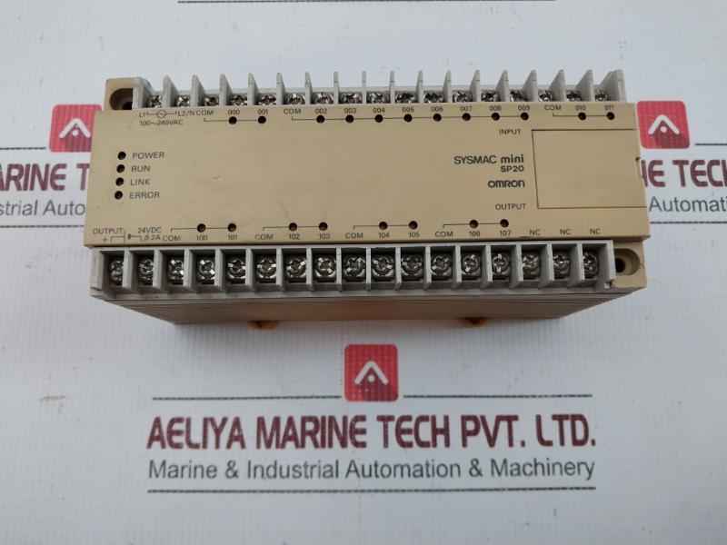 Omron Sysmac Mini Programmable Controller 100-240Vac 50/60Hz 30Va Part No: Sp20-dr-a