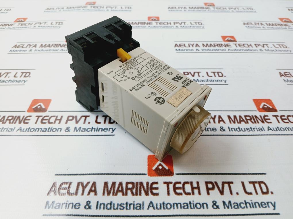 Omron Tateisi H3Ba Timer With Base 100/110/120Vac 50/60Hz