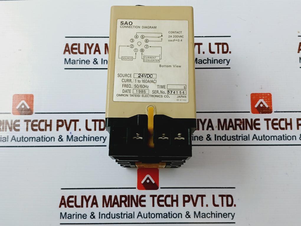 Omron Tateisi Sao-s Current Sensor 1 To 160a (Ac) 24vdc 50/60hz