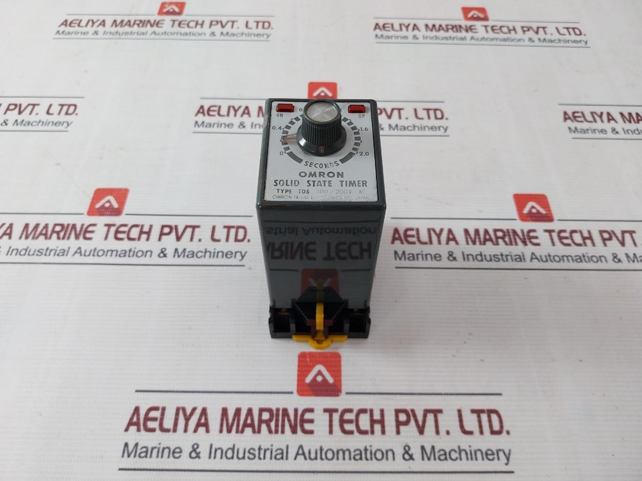 Omron Tds-44A149E Solid State Timer 100/200Vac 0-2.0 Sec