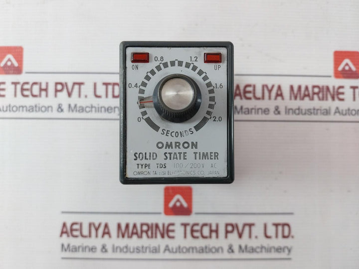 Omron Tds-44A149E Solid State Timer 100/200Vac 0-2.0 Sec