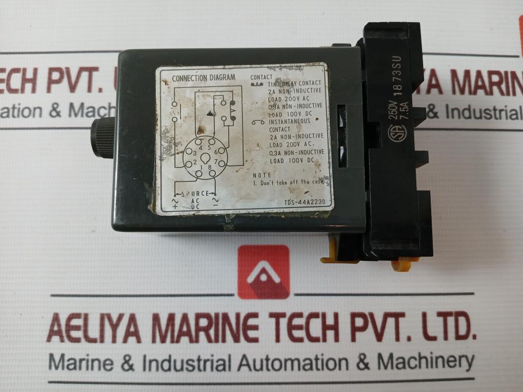 Omron Tds-44A223D Solid State Timer 24 Vdc 0-10 Seconds 250V 7.5A