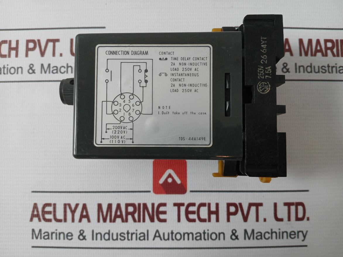 Omron Tds Solid State Timer 0-2.0 Sec 100/200V Ac 250V 7.5A