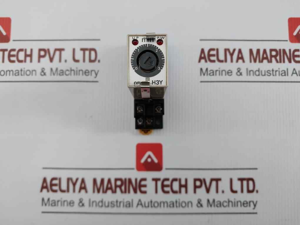 Omron Time Relay With Base Socket Rotary H3Y-2