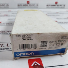 Omron Wlca12-2 Two Circuit Limit Switch 2A 250Vac