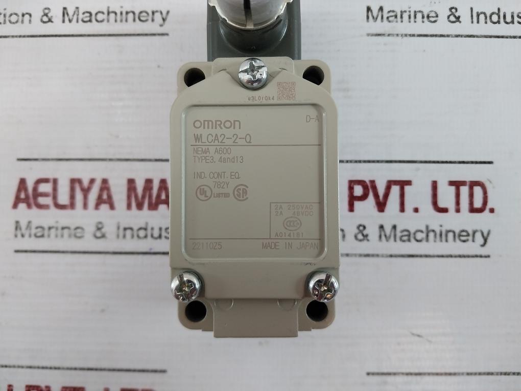 Omron Wlca2-2-q Limit Switch 2A 48Vdc/2A 250Vac Nema A600