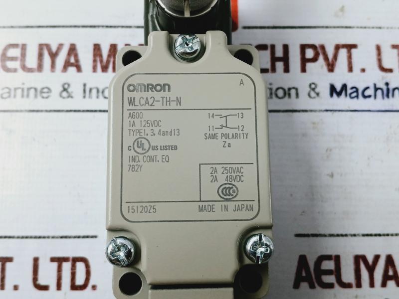 Omron Wlca2-th-n Two Circuit Limit Switch For General Purpose A600 2A 48Vdc