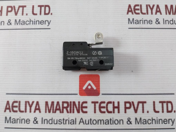 Omron Z-15Gw22 General-purpose Basic / Micro Switch 15A 125, 250 Or 480Vac