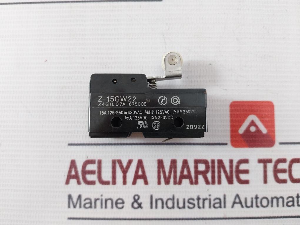 Omron Z-15Gw22 General-purpose Basic / Micro Switch 15A 125, 250 Or 480Vac