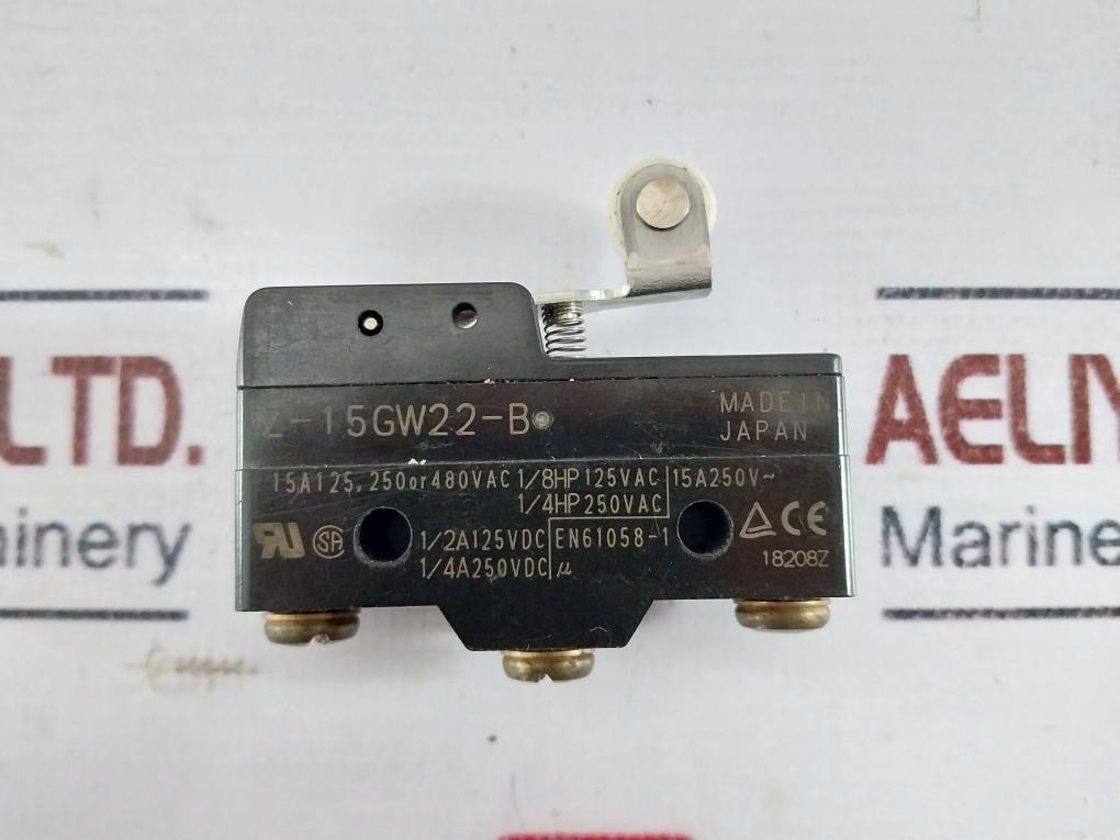 Omron Z-15gw22-b General Purpose Basic Switch 15a 125, 250 Or 480vac