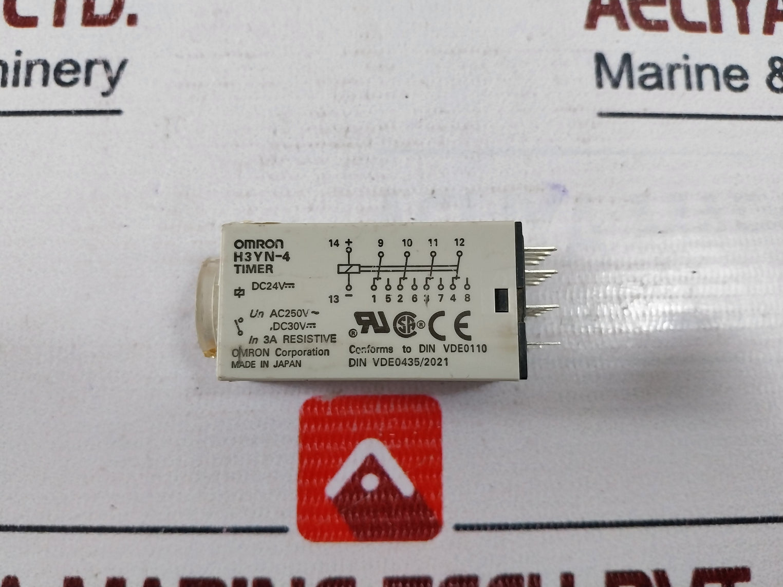 Omron Corporation H3Yn-4 Timer Relay With Base 5A 250V