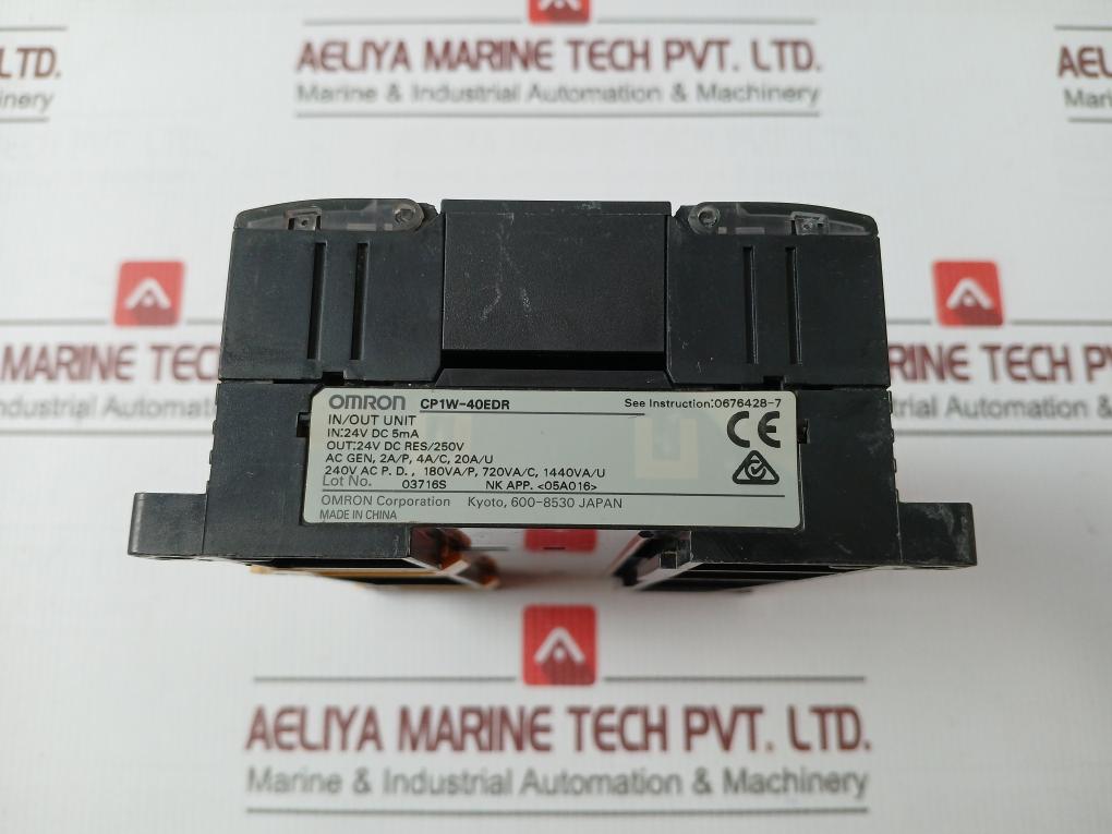 Omron Cp1W-40Edr Digital I/O Expansion Unit 24Vdc 5Ma