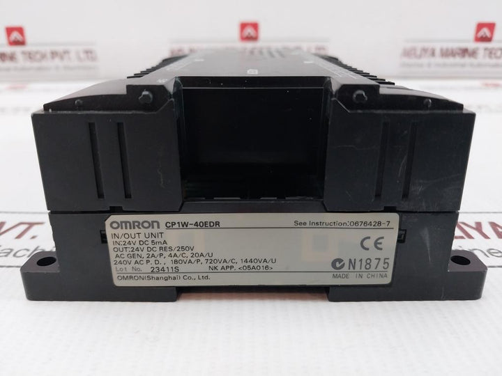 Omron Cp1W-40Edr Plc Expansion I/O Module In: 24V Dc 5Ma
