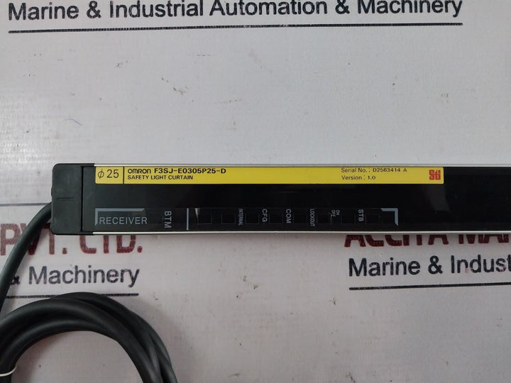 Omron F3Sj-e0305P25-d Safety Light Curtain 0.2M To 7M