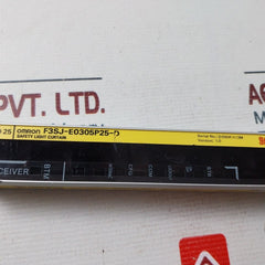 Omron F3Sj-e0305P25-d Safety Light Curtain 24V Dc