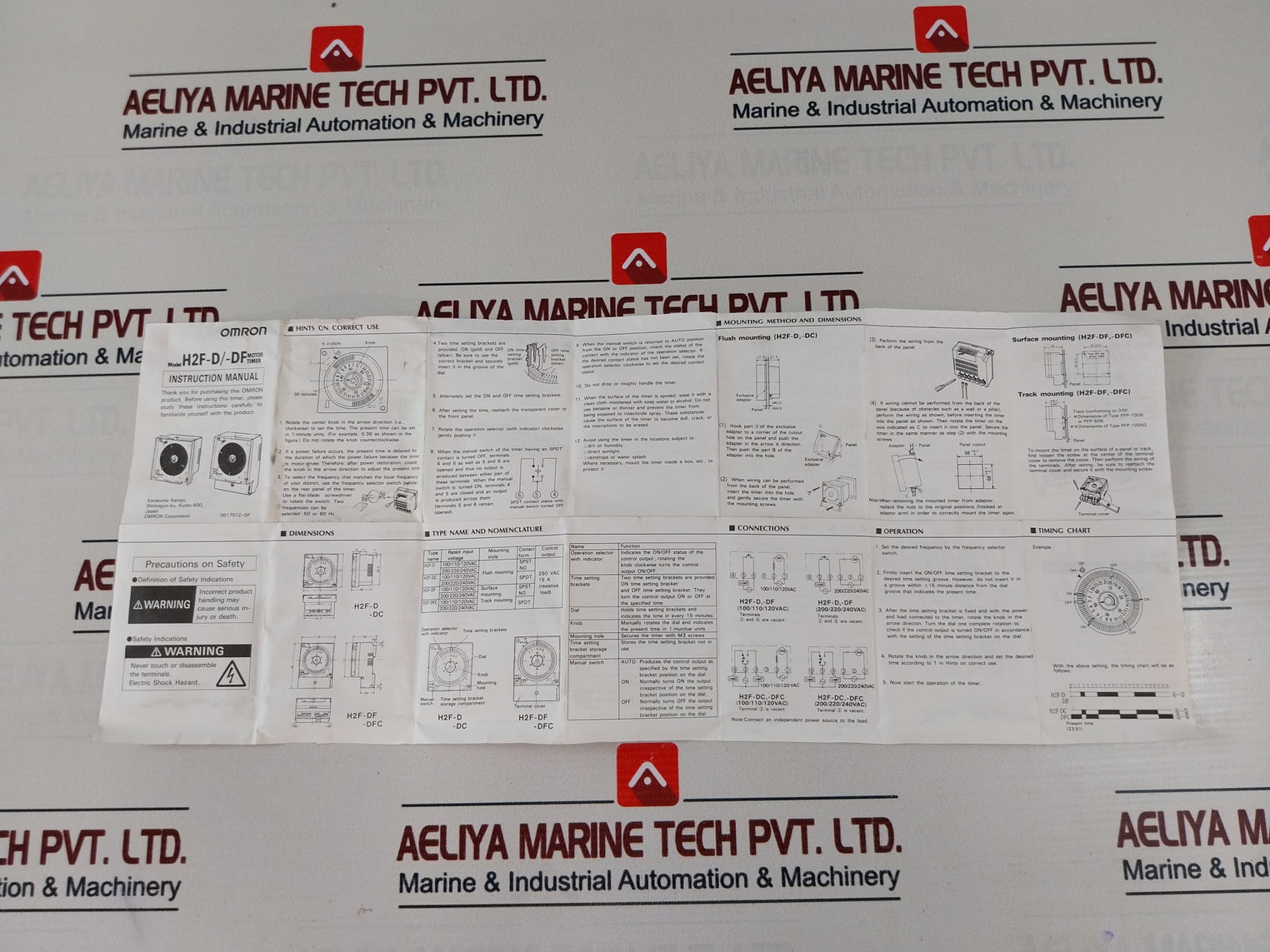 Omron H2f-dfc Time Switch 100-120V Ac