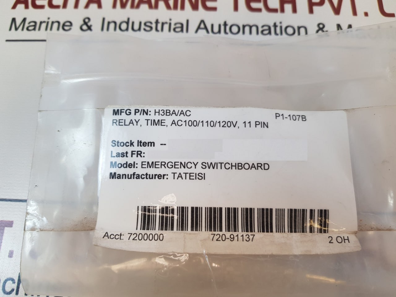 Omron H3Ba Solid State Timer 0 To 1.0 Min And 0 To 0.5 Sec