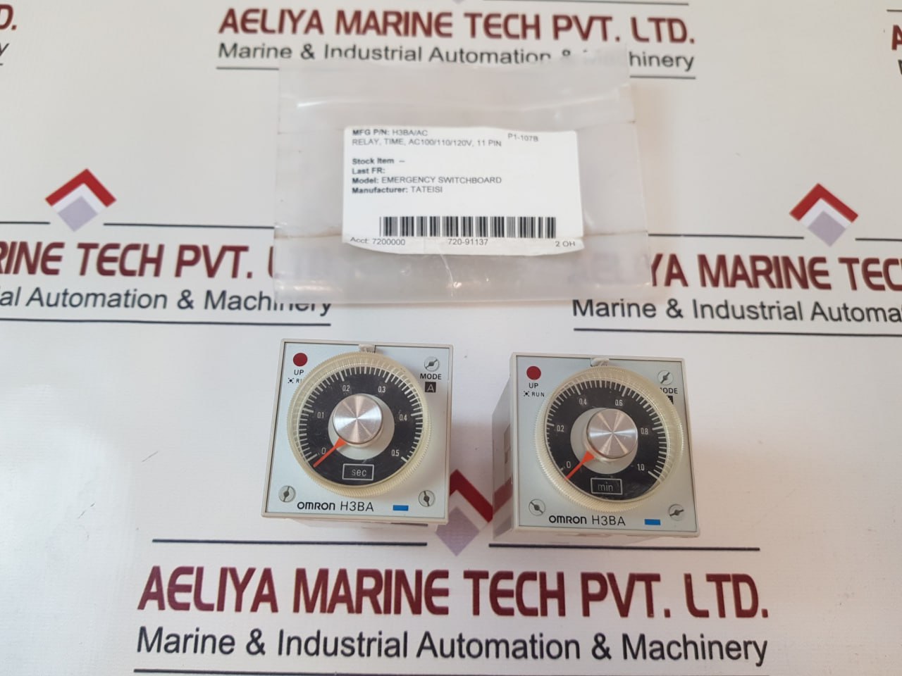 Omron H3Ba Solid State Timer 0 To 1.0 Min And 0 To 0.5 Sec