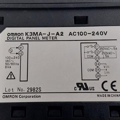 Omron K3Ma-j-a2 Digital Panel Meter Ac 100–240 V 50/60 Hz 6Va