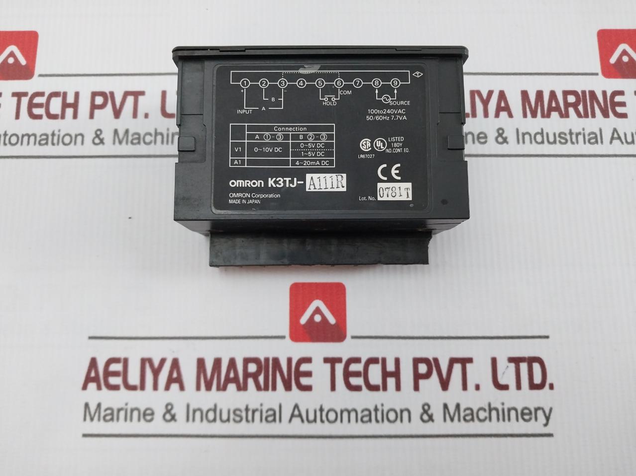 Omron K3Tj-a111R Meter Panel Mount 100-240 Vac 50/60Hz 7.7Va 4-20Ma