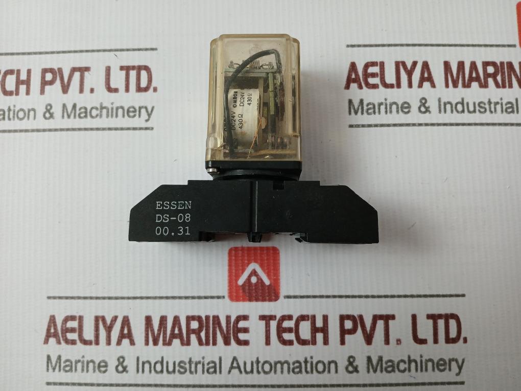 Omron Mk2P Relay With Socket Base 24Vdc 430 Ohm
