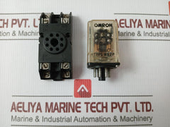 Omron Mk2P Relay With Socket Base 24Vdc 430 Ohm