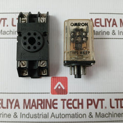 Omron Mk2P Relay With Socket Base 24Vdc 430 Ohm
