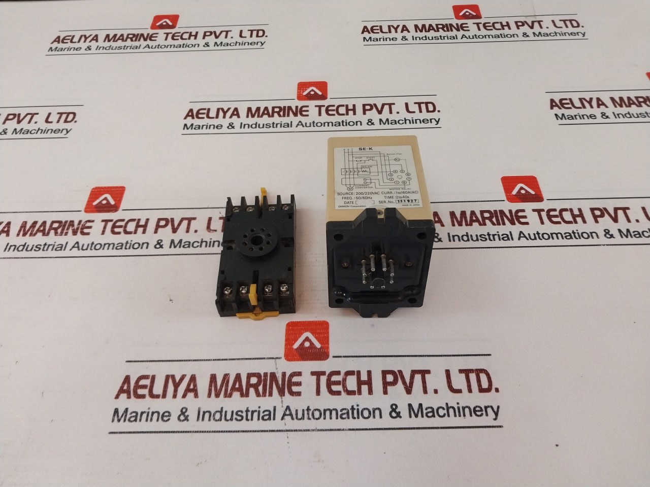 Omron Se-kp2 Motor Relay 2 To 40S 50/60 Hz 200/220 Vac