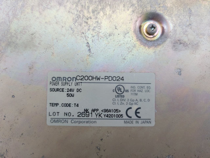 Omron Sysmac C200He Programmable Controller 24Vdc