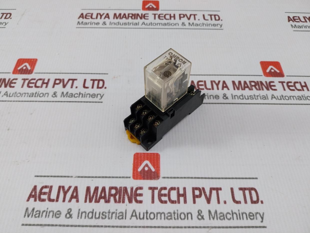 Omron Type My4 Miniature Power Relay With A Socket