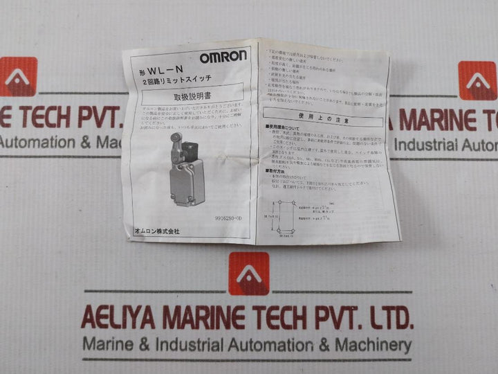Omron Wlca2-y-n 2-circuit Limit Switch