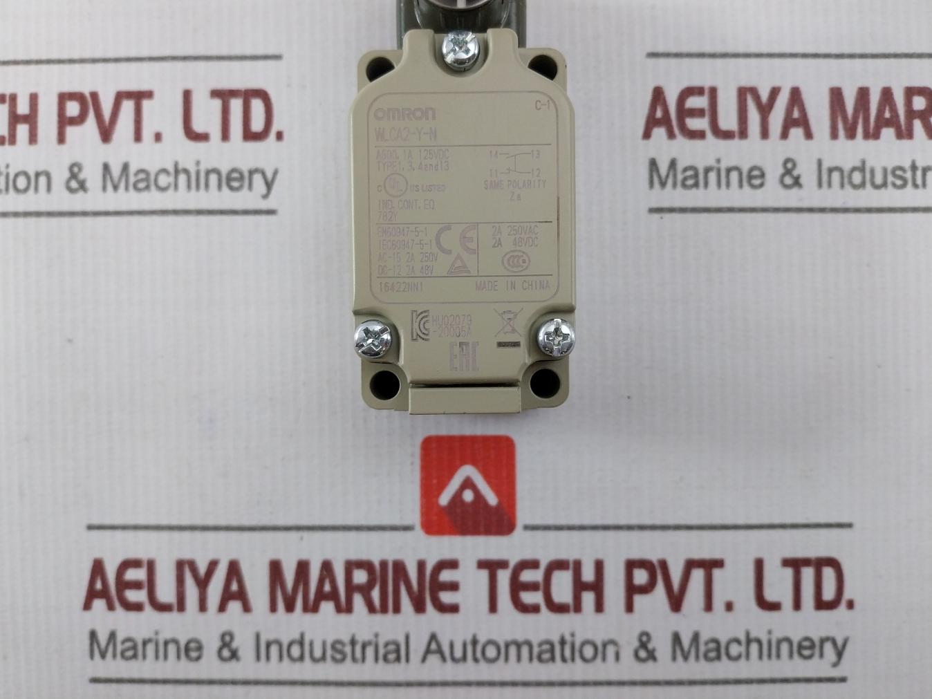 Omron Wlca2-y-n 2-circuit Limit Switch