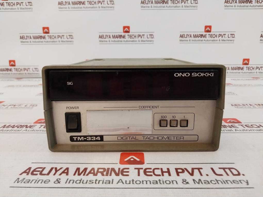 Ono Sokki Tm-334 Digital Tachometer Ac 100V 0.2A