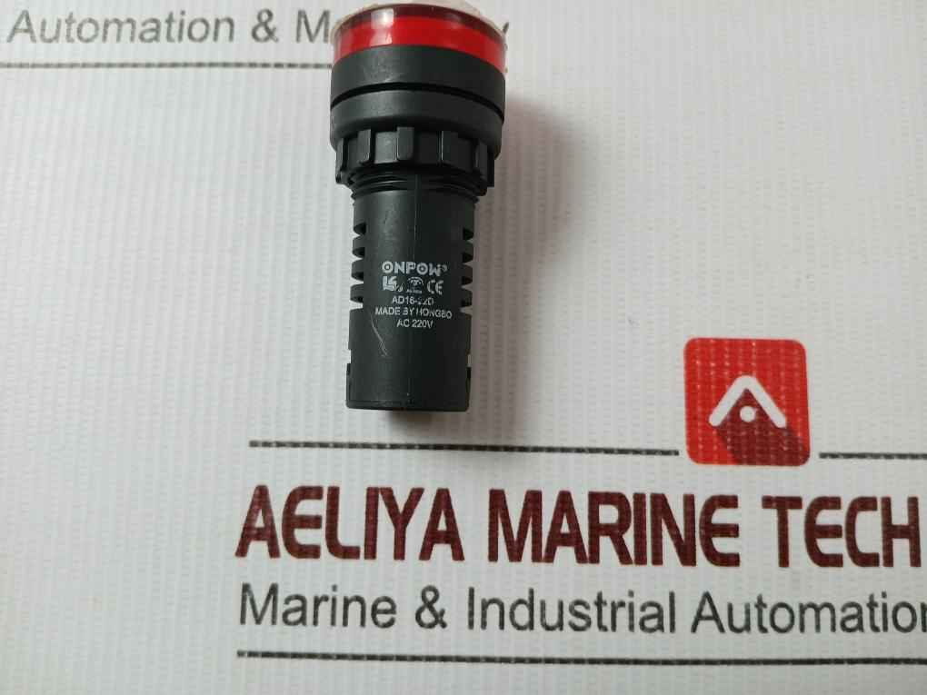 Onpow Ad16-22D Panel Indicator Light Pilot Lamp Ac 220V