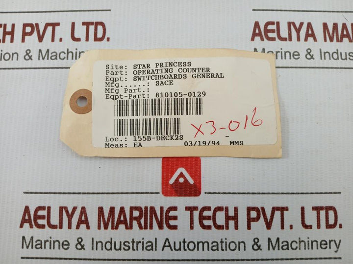 Operating Counter Switchboard Repairing Part Set By Sace 810105-0129