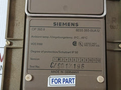 Operator Panel 6Es5 393-0Ua12 Siemens Ip50