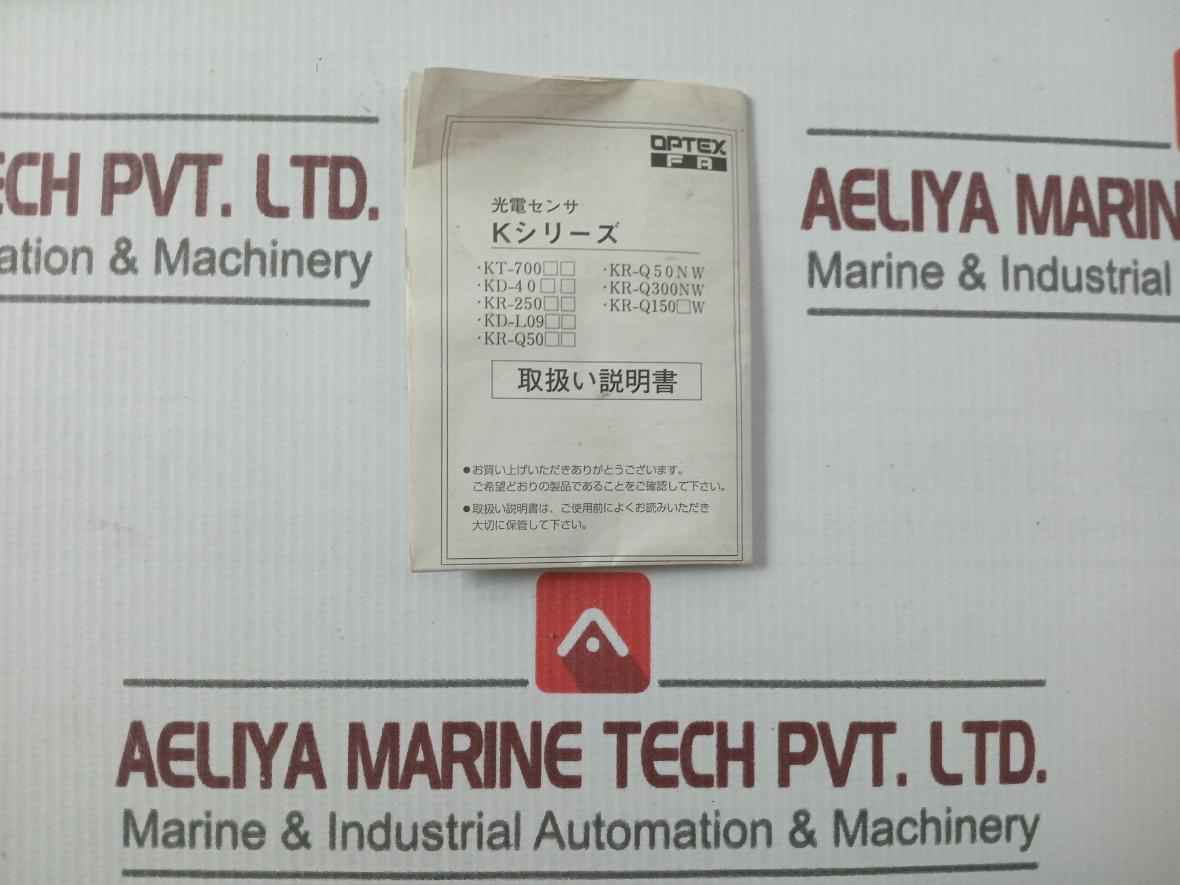 Optex Kr-q50N Photoelectric Sensor Dc 10-30V