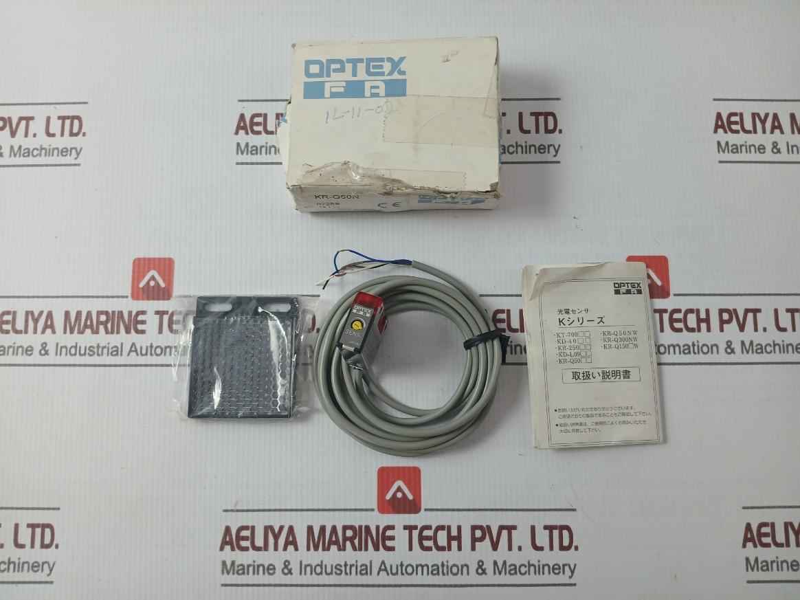 Optex Kr-q50N Photoelectric Sensor Dc 10-30V