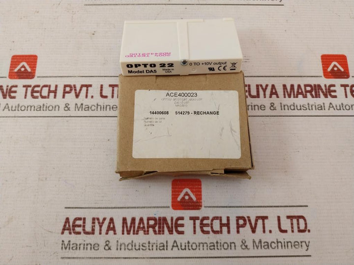 Opto 22 Da5 Analog Output Module Ana 0-10V Ad244291Dg
