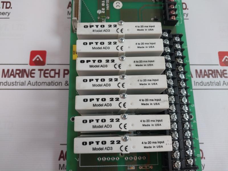 Opto 22 Pb16Ah 16-channel Analog I/O Mounting Rack Ad3 001774J 4 To 20Ma