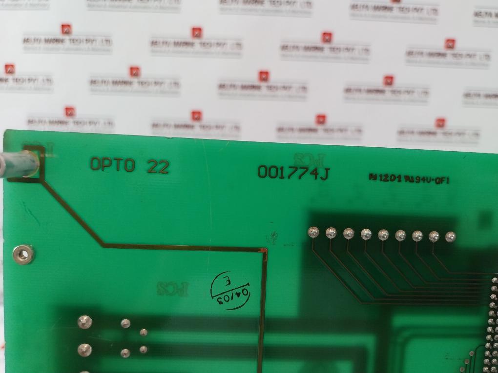 Opto 22 Pb16Ah Analog I/O Mounting Rack 001774J 1201 94V-0 4 To Ma