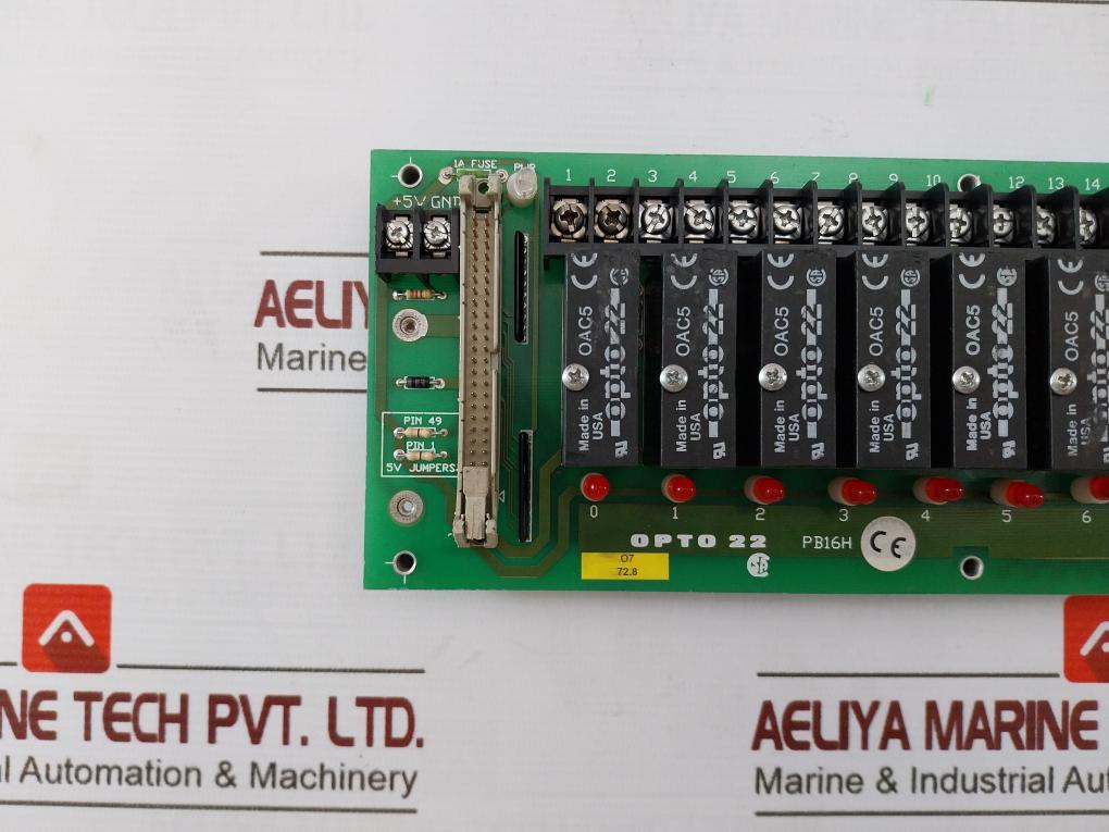 Opto 22 Pb16H 16-channel Rack Module 120 Vac 1.5A 94V-0