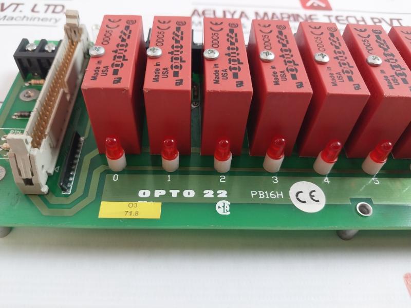 Opto 22 Pb16H 16-channel Rack With Header Connector 001820D 94V-0