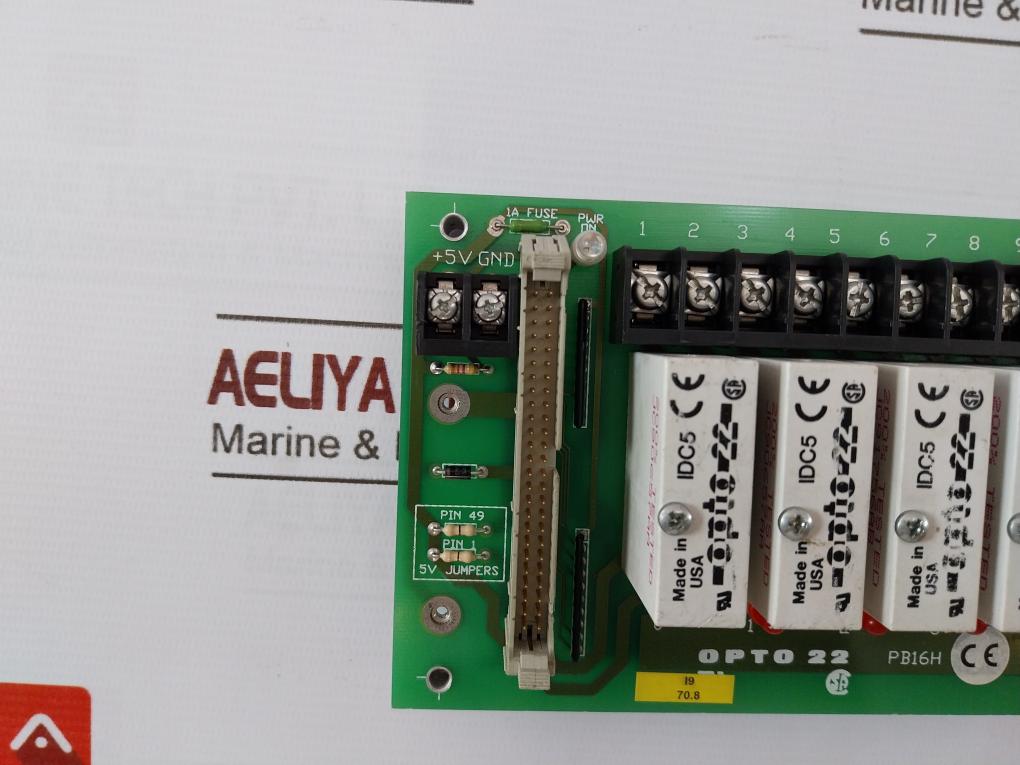 Opto 22 Pb16H 16-channel Rack With Header Connector 3802 001820D 94V-0