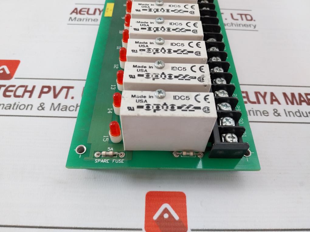 Opto 22 Pb16H 16-channel Rack With Header Connector 3802 94V-0 Idc5 F1