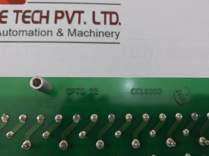 Opto 22 Pb16H 16-channel Rack With Header Connector 3802 94V-0 Idc5 F1