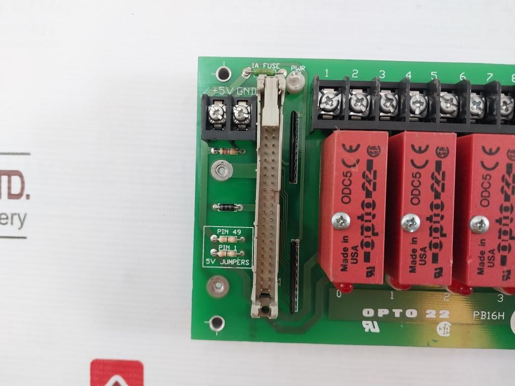 Opto 22 Pb16H 16-channel Rack With Header Connector 60Vdc 1.5A 94V-0