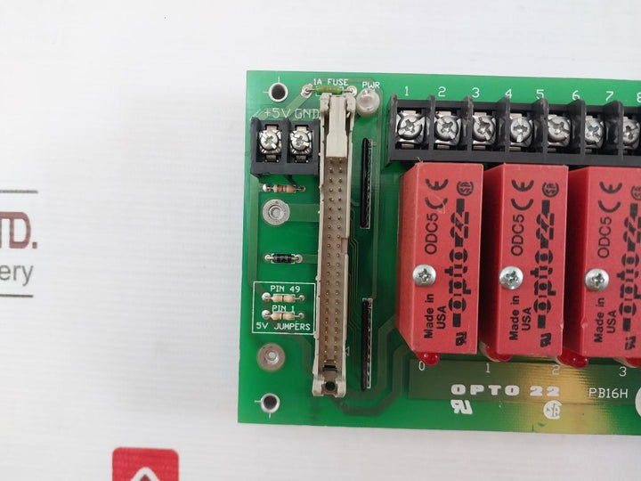Opto 22 Pb16H 16-channel Rack With Header Connector 60Vdc 1.5A 94V-0